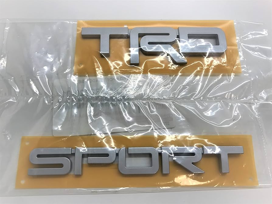Amazon.com: Toyota 4Runner TRD Sport Silver Badge C-Pillar